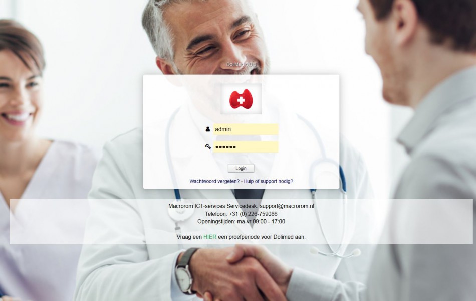 Probeer Dolimed ERP/CRM